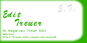 edit treuer business card